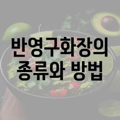 반영구화장의 종류와 방법