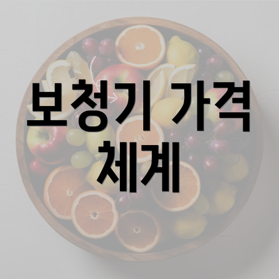 보청기 가격 체계