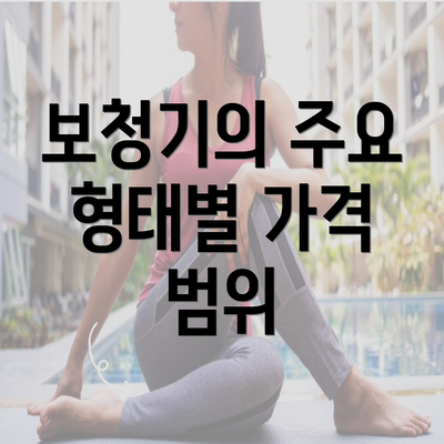 보청기의 주요 형태별 가격 범위