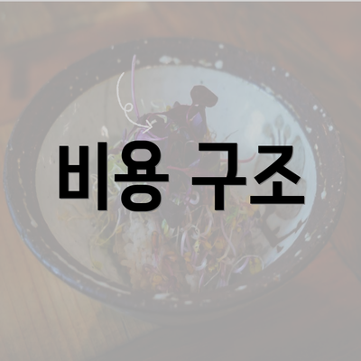 비용 구조