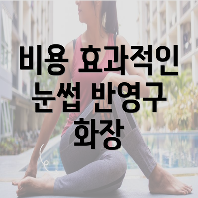 비용 효과적인 눈썹 반영구 화장