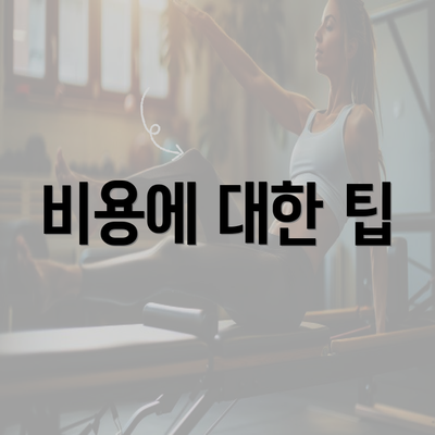 비용에 대한 팁