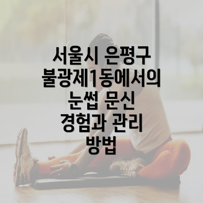 서울시 은평구 불광제1동에서의 눈썹 문신 경험과 관리 방법