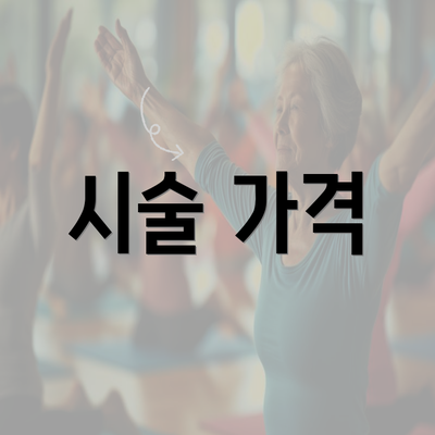 시술 가격