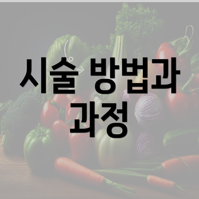 시술 방법과 과정