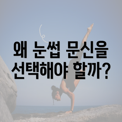 왜 눈썹 문신을 선택해야 할까?