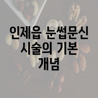 인제읍 눈썹문신 시술의 기본 개념