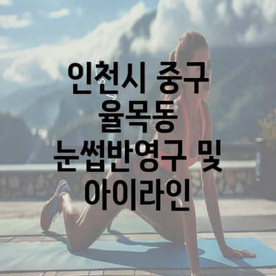 인천시 중구 율목동 눈썹반영구 및 아이라인