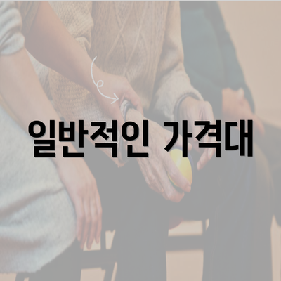 일반적인 가격대