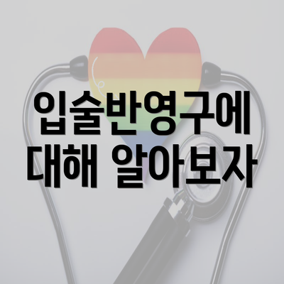 입술반영구에 대해 알아보자