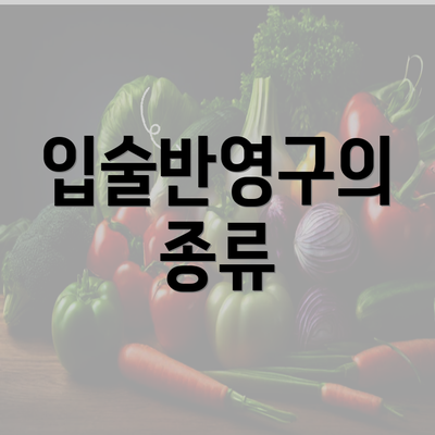 입술반영구의 종류