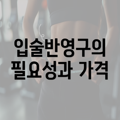 입술반영구의 필요성과 가격