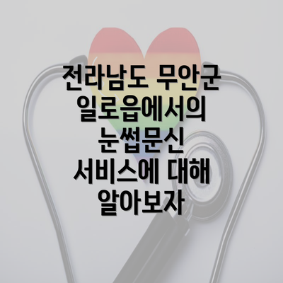 전라남도 무안군 일로읍에서의 눈썹문신 서비스에 대해 알아보자