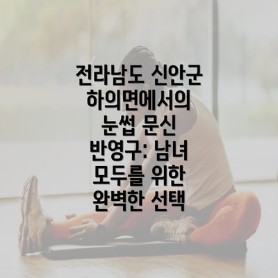 전라남도 신안군 하의면에서의 눈썹 문신 반영구: 남녀 모두를 위한 완벽한 선택