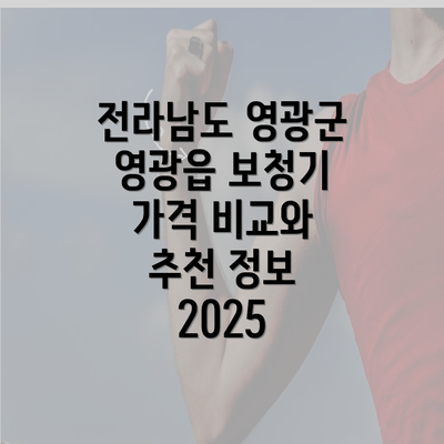 전라남도 영광군 영광읍 보청기 가격 비교와 추천 정보 2025