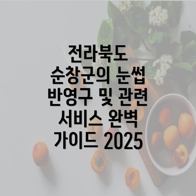 전라북도 순창군의 눈썹 반영구 및 관련 서비스 완벽 가이드 2025