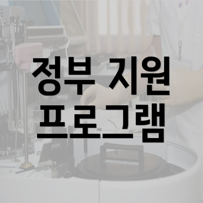 정부 지원 프로그램