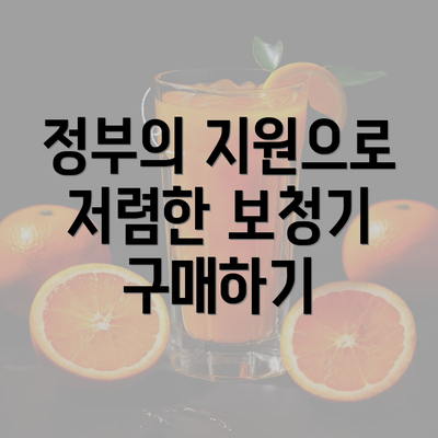 정부의 지원으로 저렴한 보청기 구매하기