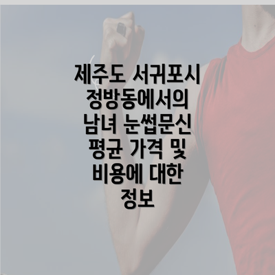 제주도 서귀포시 정방동에서의 남녀 눈썹문신 평균 가격 및 비용에 대한 정보