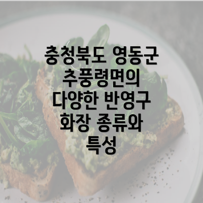 충청북도 영동군 추풍령면의 다양한 반영구 화장 종류와 특성