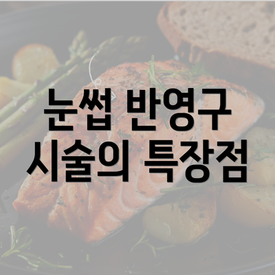 눈썹 반영구 시술의 특장점