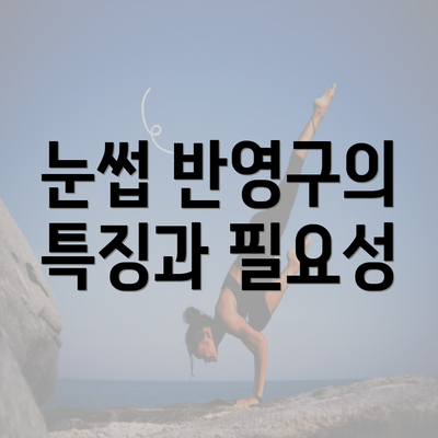 눈썹 반영구의 특징과 필요성