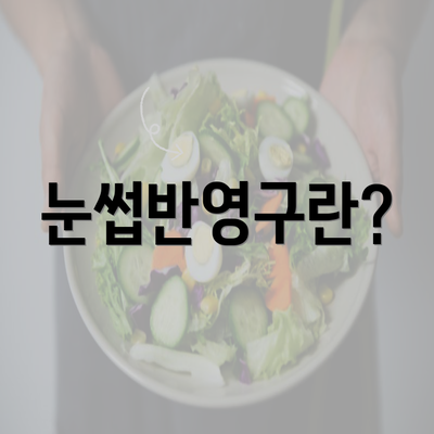 눈썹반영구란?