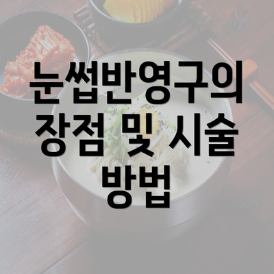 눈썹반영구의 장점 및 시술 방법