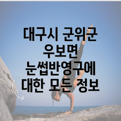 대구시 군위군 우보면 눈썹반영구에 대한 모든 정보