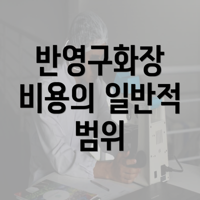 반영구화장 비용의 일반적 범위