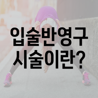 입술반영구 시술이란?