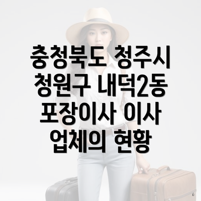 충청북도 청주시 청원구 내덕2동 포장이사 이사 업체의 현황