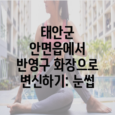 태안군 안면읍에서 반영구 화장으로 변신하기: 눈썹