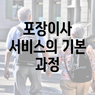 포장이사 서비스의 기본 과정