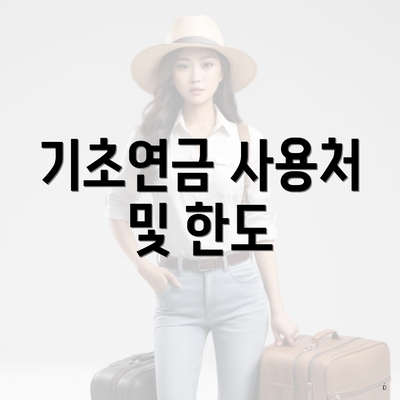 기초연금 사용처 및 한도