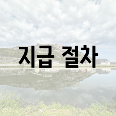 지급 절차