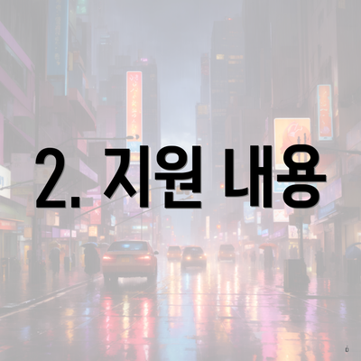 2. 지원 내용