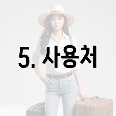 5. 사용처