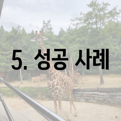 5. 성공 사례