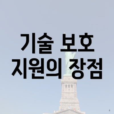 기술 보호 지원의 장점