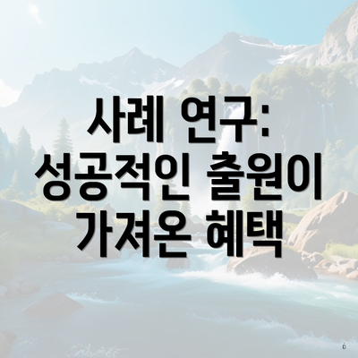 사례 연구: 성공적인 출원이 가져온 혜택