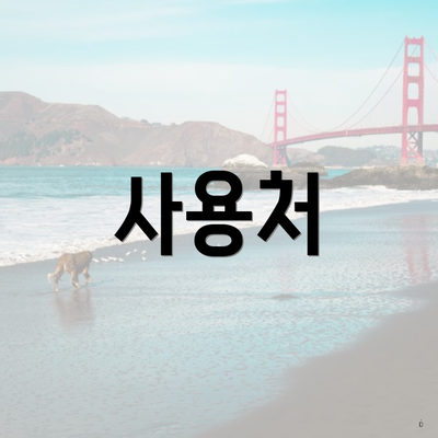 사용처
