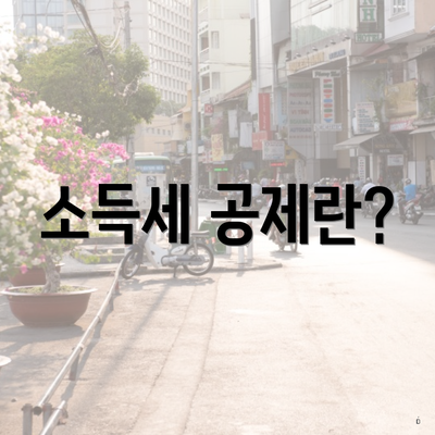 소득세 공제란?