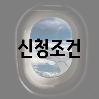 신청조건