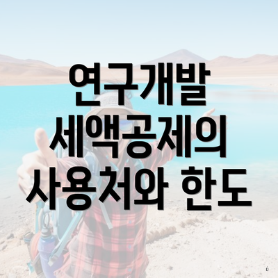 연구개발 세액공제의 사용처와 한도