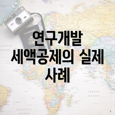 연구개발 세액공제의 실제 사례