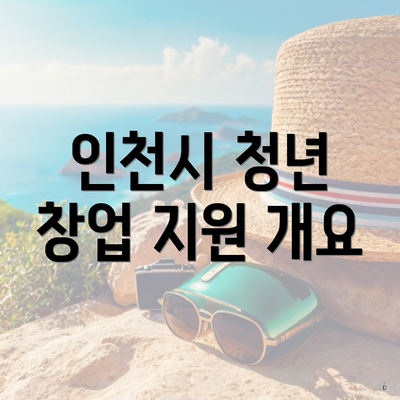 인천시 청년 창업 지원 개요