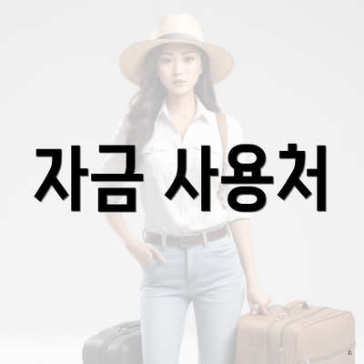 자금 사용처