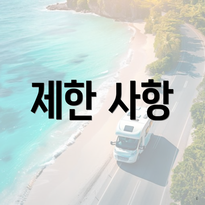 제한 사항