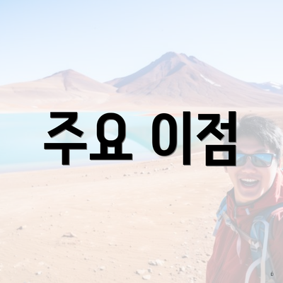 주요 이점